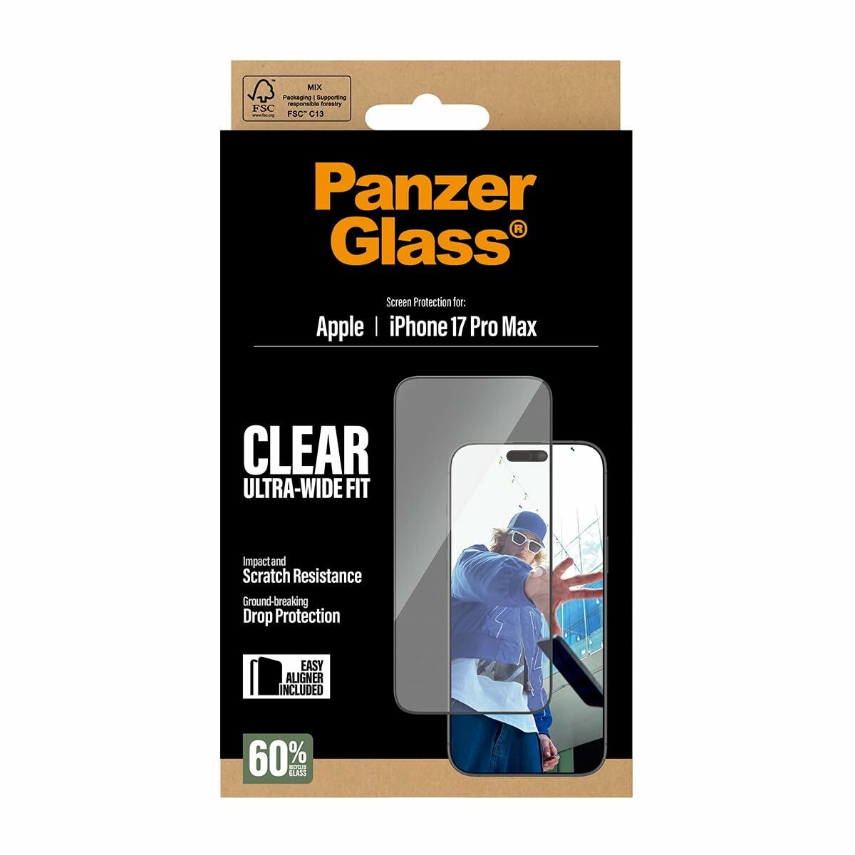 Picture of Mobile cover Panzer Glass PG43455 Black