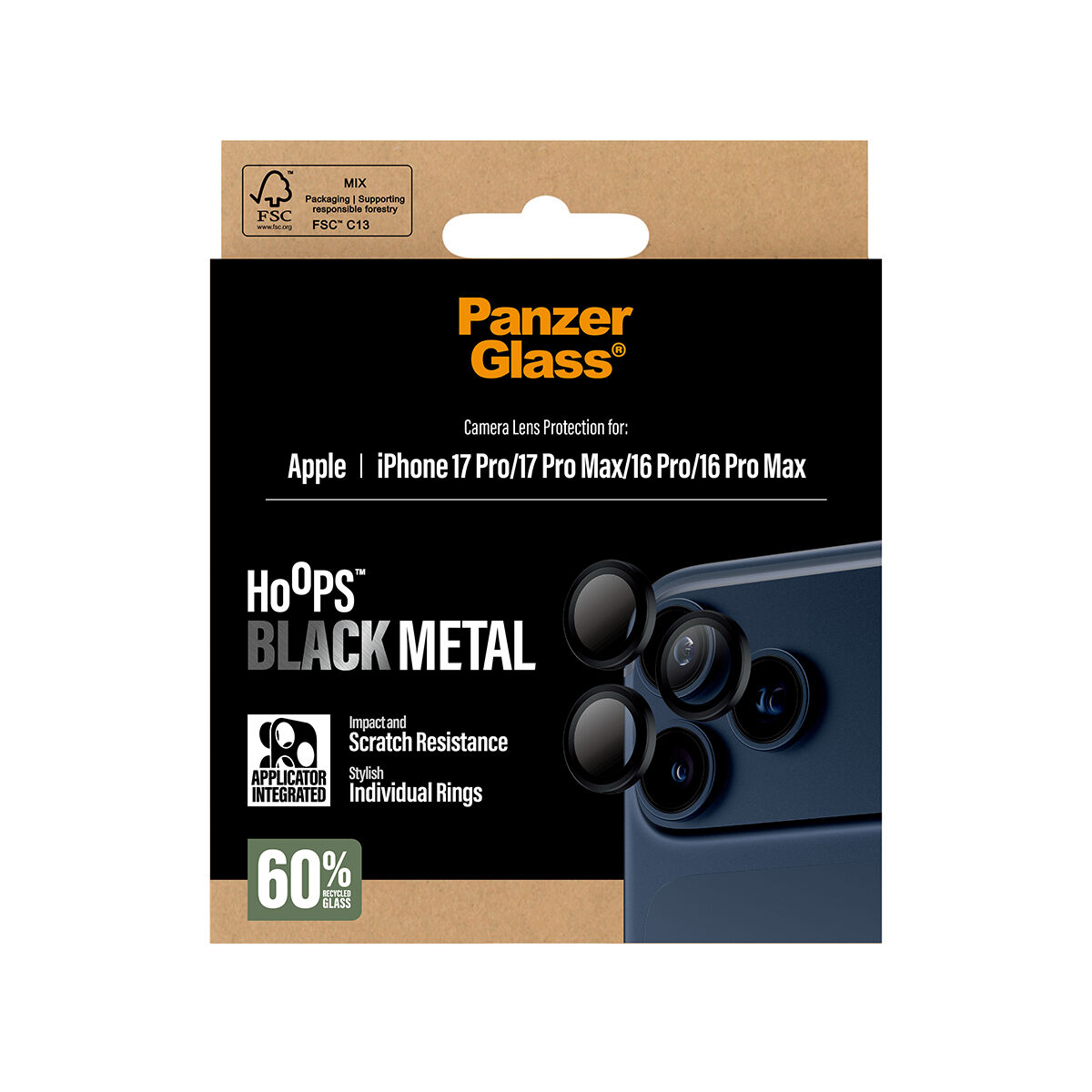 Mobile cover Panzer Glass PG43455 Black