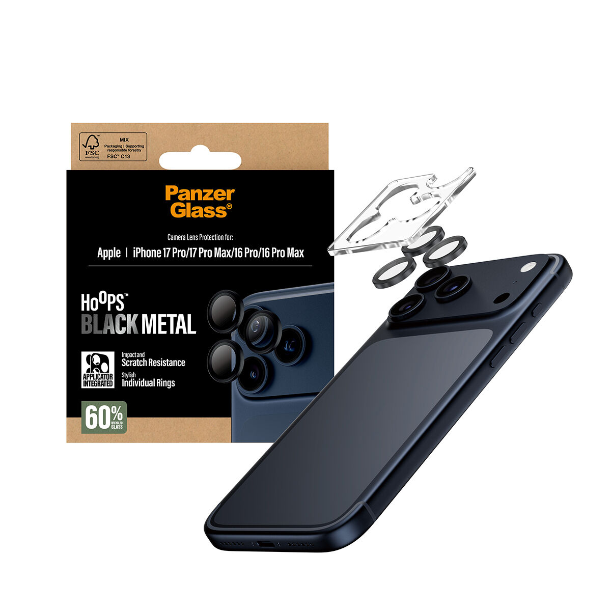 Mobile cover Panzer Glass PG43455 Black