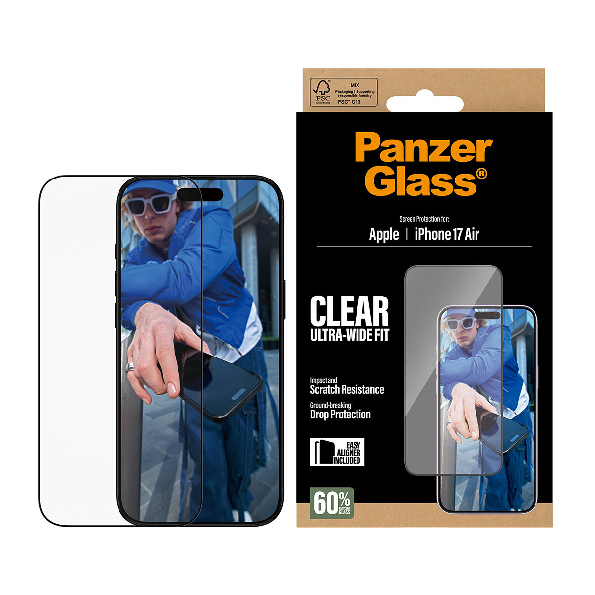 Afbeeldingen van Mobile cover PanzerGlass iPhone 17 Air Transparent Apple