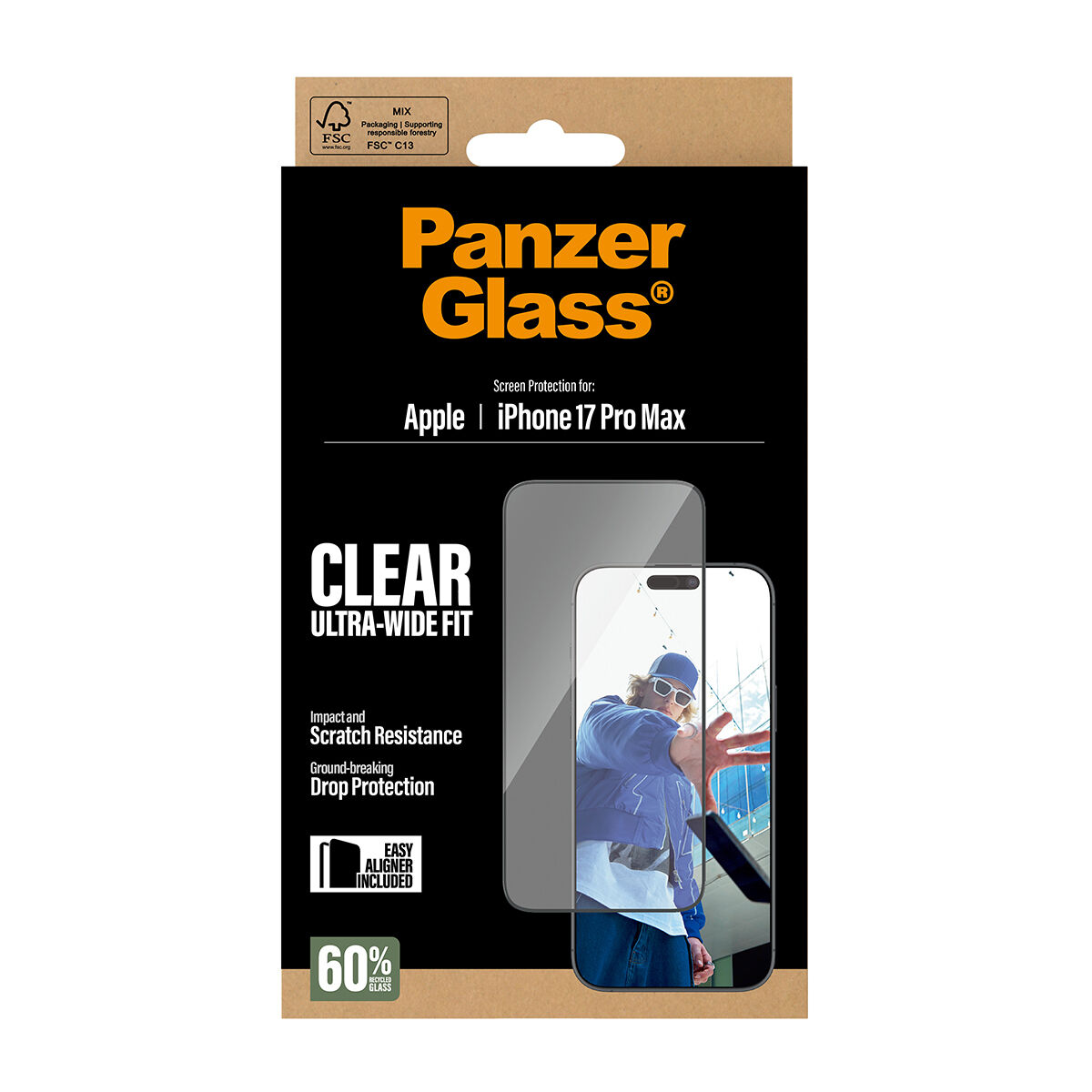 Picture of Screen Protector Panzer Glass PG66497 Apple iPhone 17 Pro Max