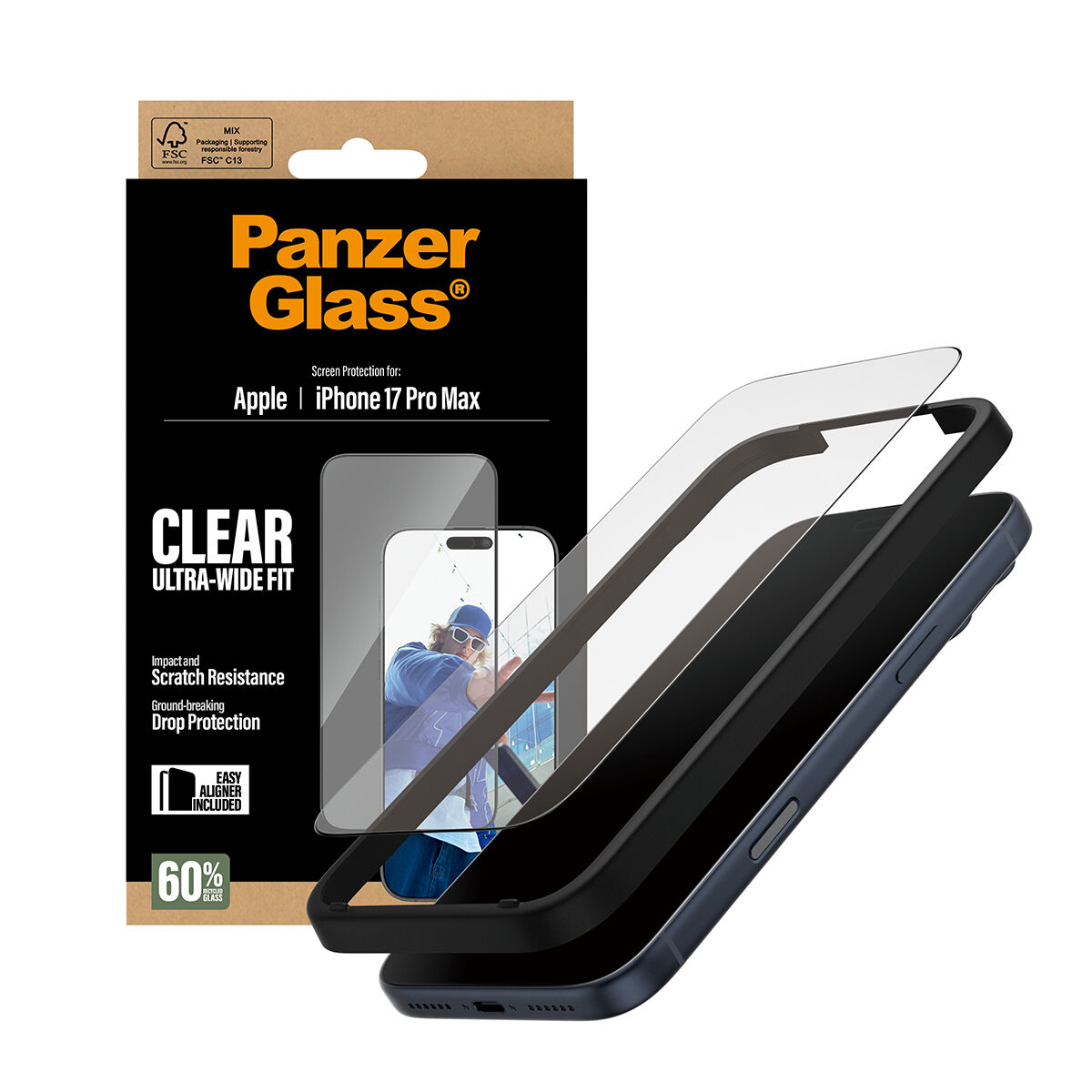 Picture of Screen Protector Panzer Glass PG66497 Apple iPhone 17 Pro Max