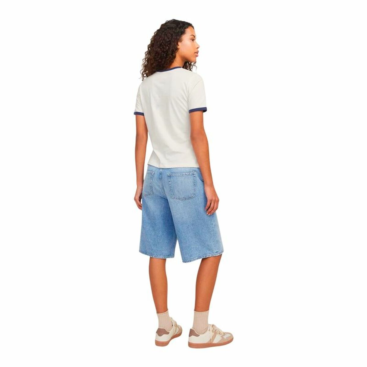 Image secondaire de T-shirt à manches courtes femme Jack & Jones Jxperle Reg Fit Blanc