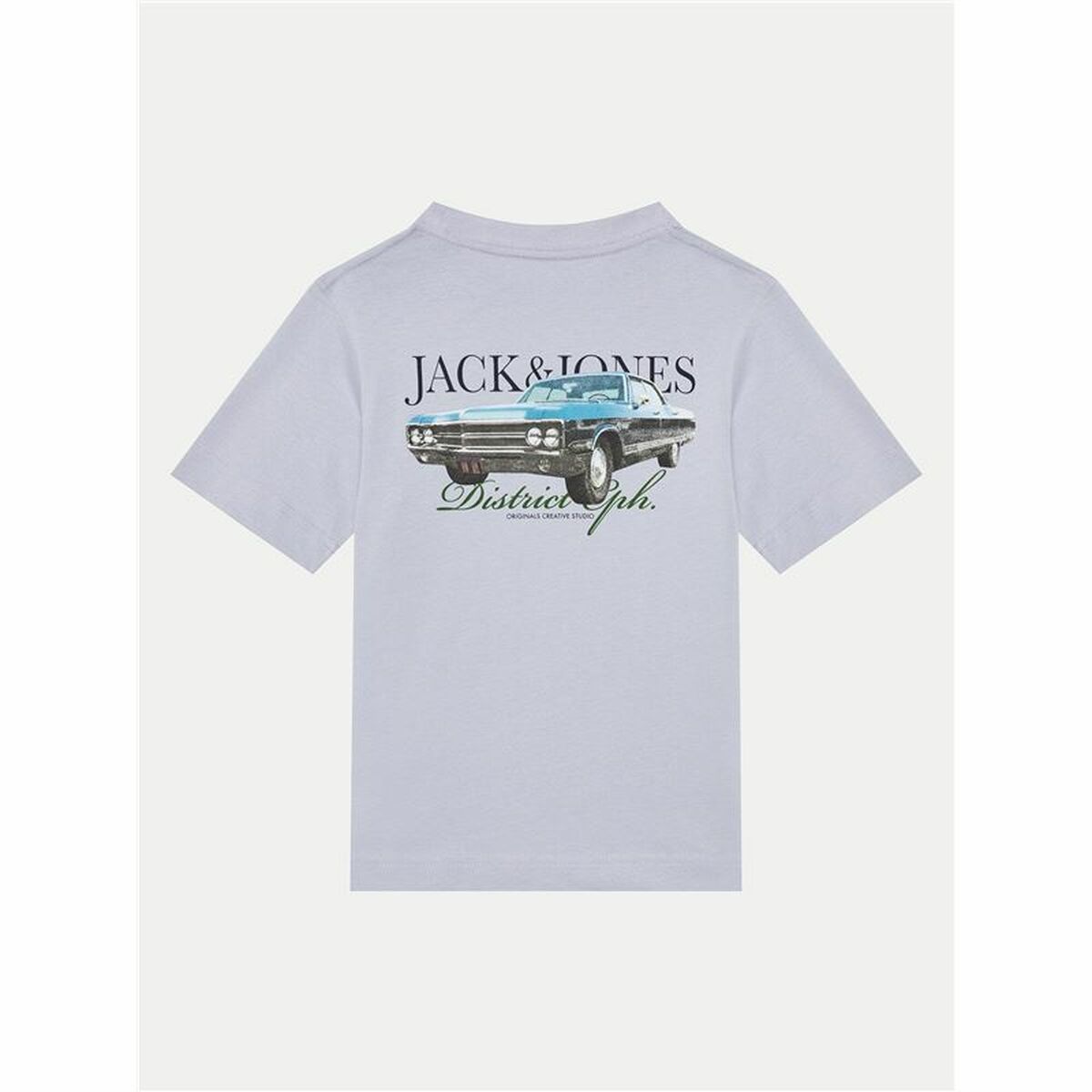 Child’s Short Sleeve T-Shirt Jack & Jones Jorboston Photo w Neck Indigo