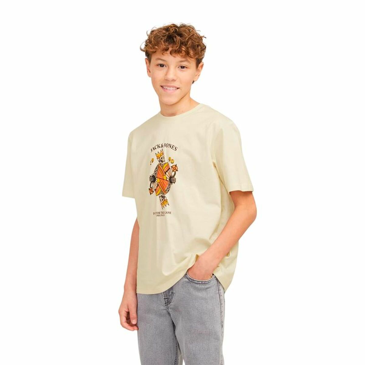 Image secondaire de T shirt à manches courtes Enfant Jack & Jones Joranatomy Skull Ss Crew Neck