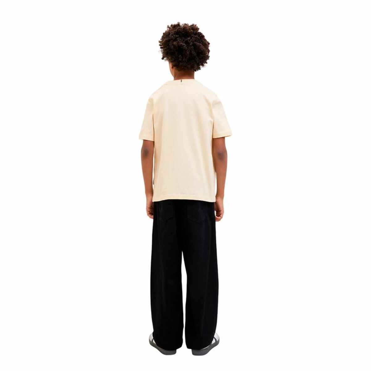 Child’s Short Sleeve T-Shirt Jack & Jones Jorfrederiksberg Beige
