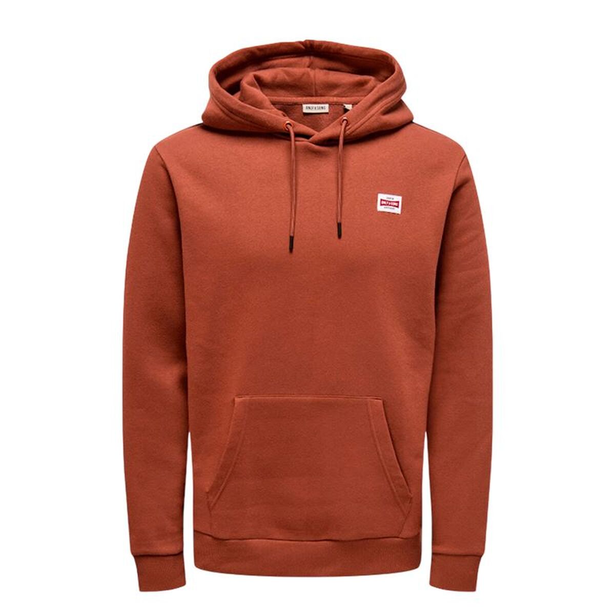 Herenhoodie Only & Sons Onsdawson Reg Hoodie Vd Bruin
