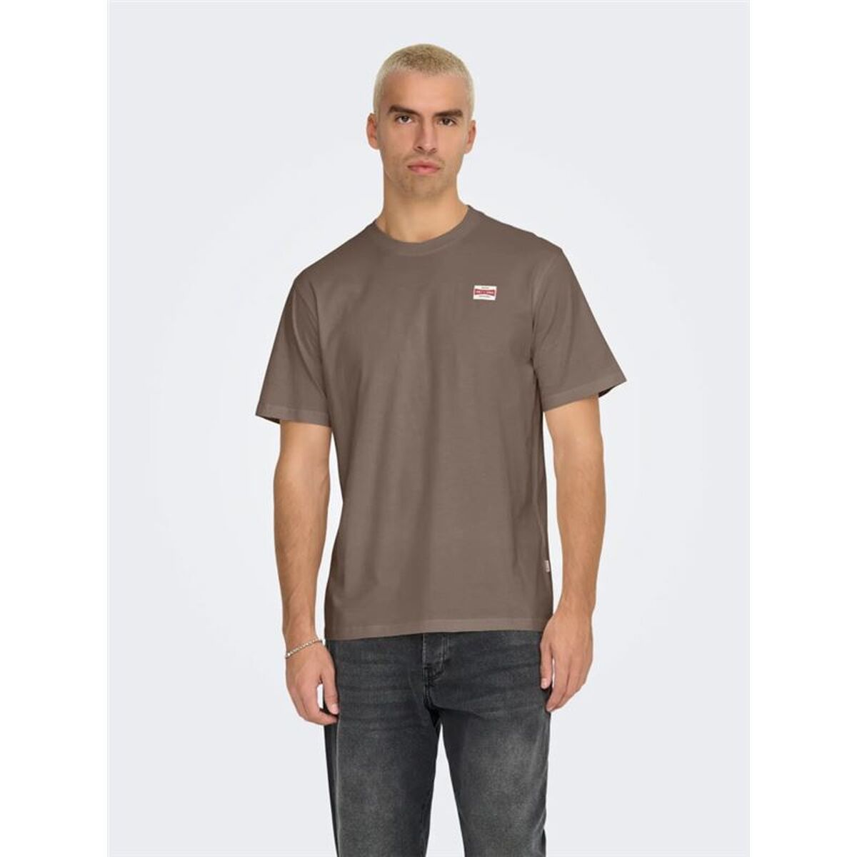 Heren-T-Shirt met Korte Mouwen Only & Sons Onsdawson Reg Ss Vd Falcon Lichtbruin