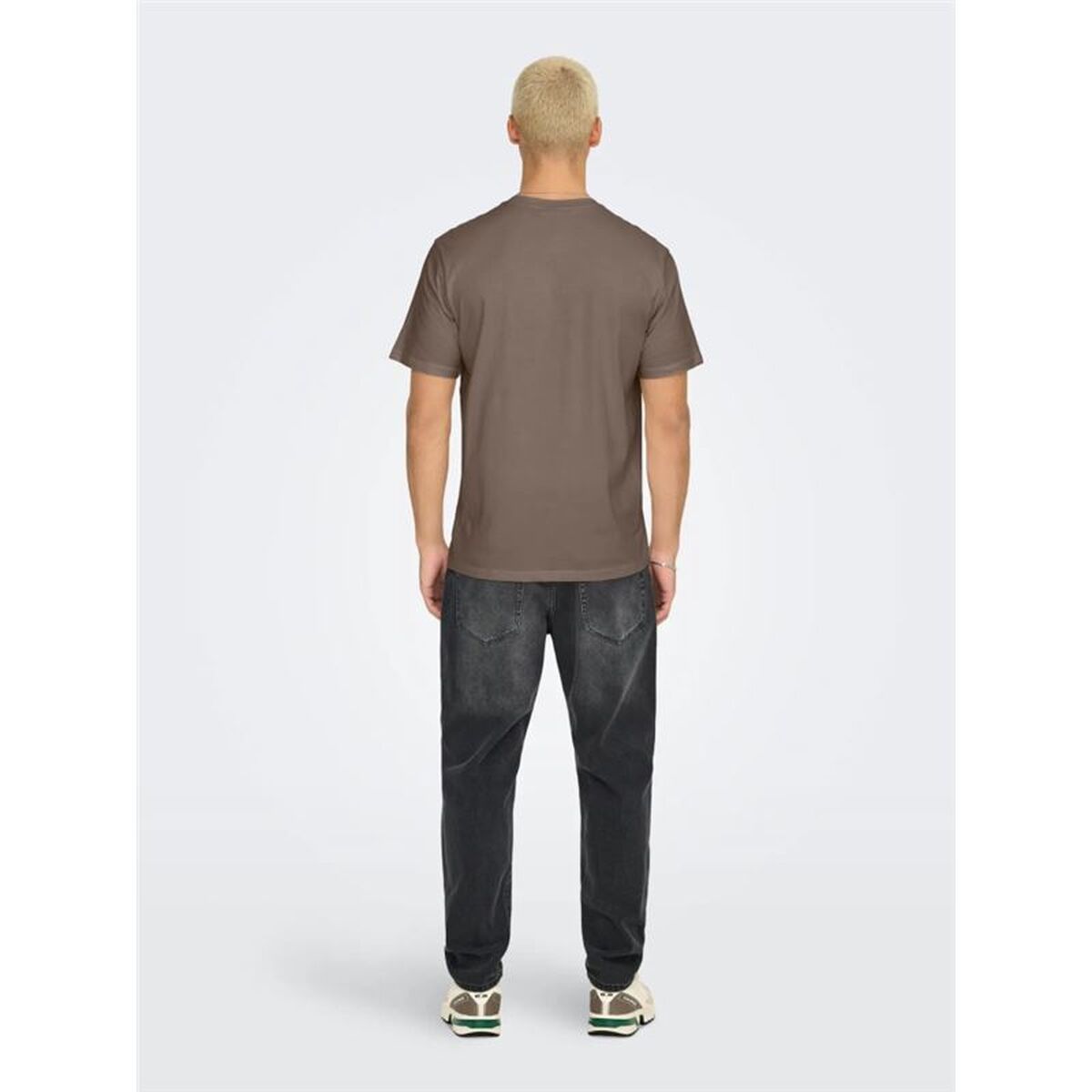 Heren-T-Shirt met Korte Mouwen Only & Sons Onsdawson Reg Ss Vd Falcon Lichtbruin