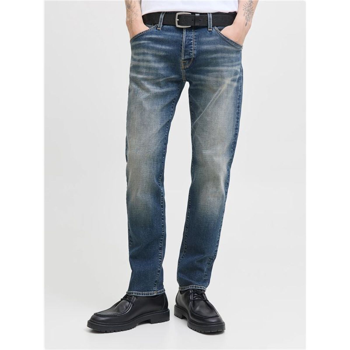 Herenjeans Jack & Jones Jjimike Jjfox Cb 082 Blauw