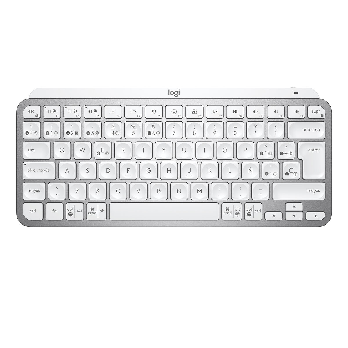 Picture of Keyboard Logitech MX Keys Mini Grey Silver Spanish Qwerty QWERTY