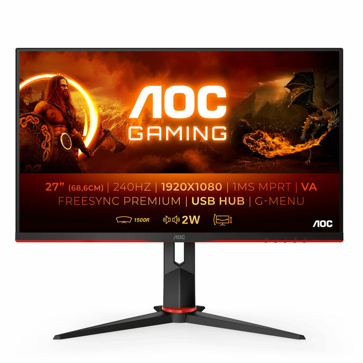 Monitor AOC C27G2ZU/BK 27