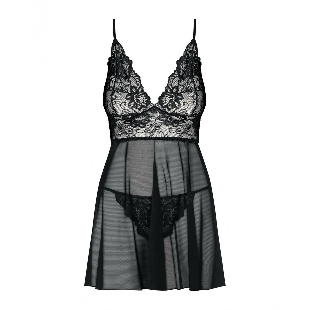 Underwear Set Obsessive Idillia babydoll Black