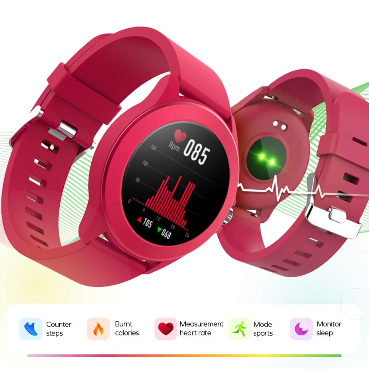 Smartwatch Forever CW-300 Pink 1,2"