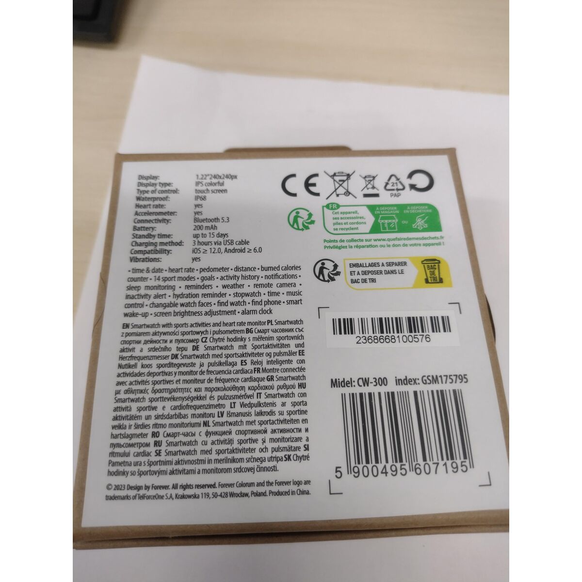 Picture of Smartwatch Forever GSM175795 Black