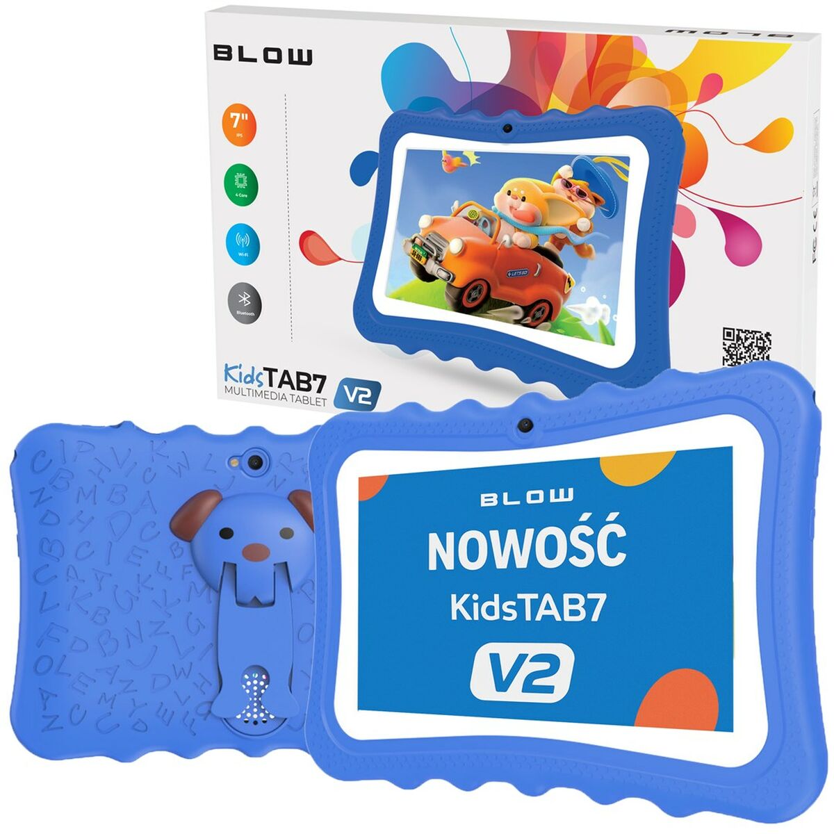 Afbeeldingen van Tablet Blow KidsTAB7 V2 BLOW 7" Allwinner A133 4 GB RAM 128 GB Black Blue