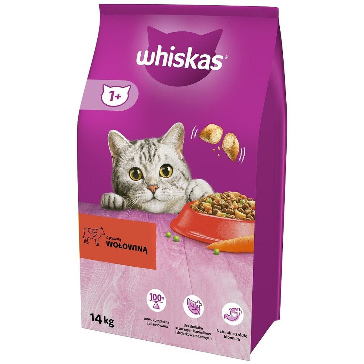 Aliments pour chat Whiskas 5900951014345 Adulte Veau 14 Kg