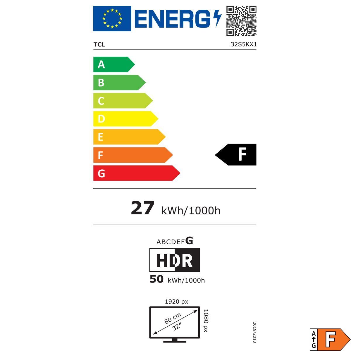 Bild von Smart TV TCL 32S5K 32" Full HD LED HDR QLED (Refurbished A)