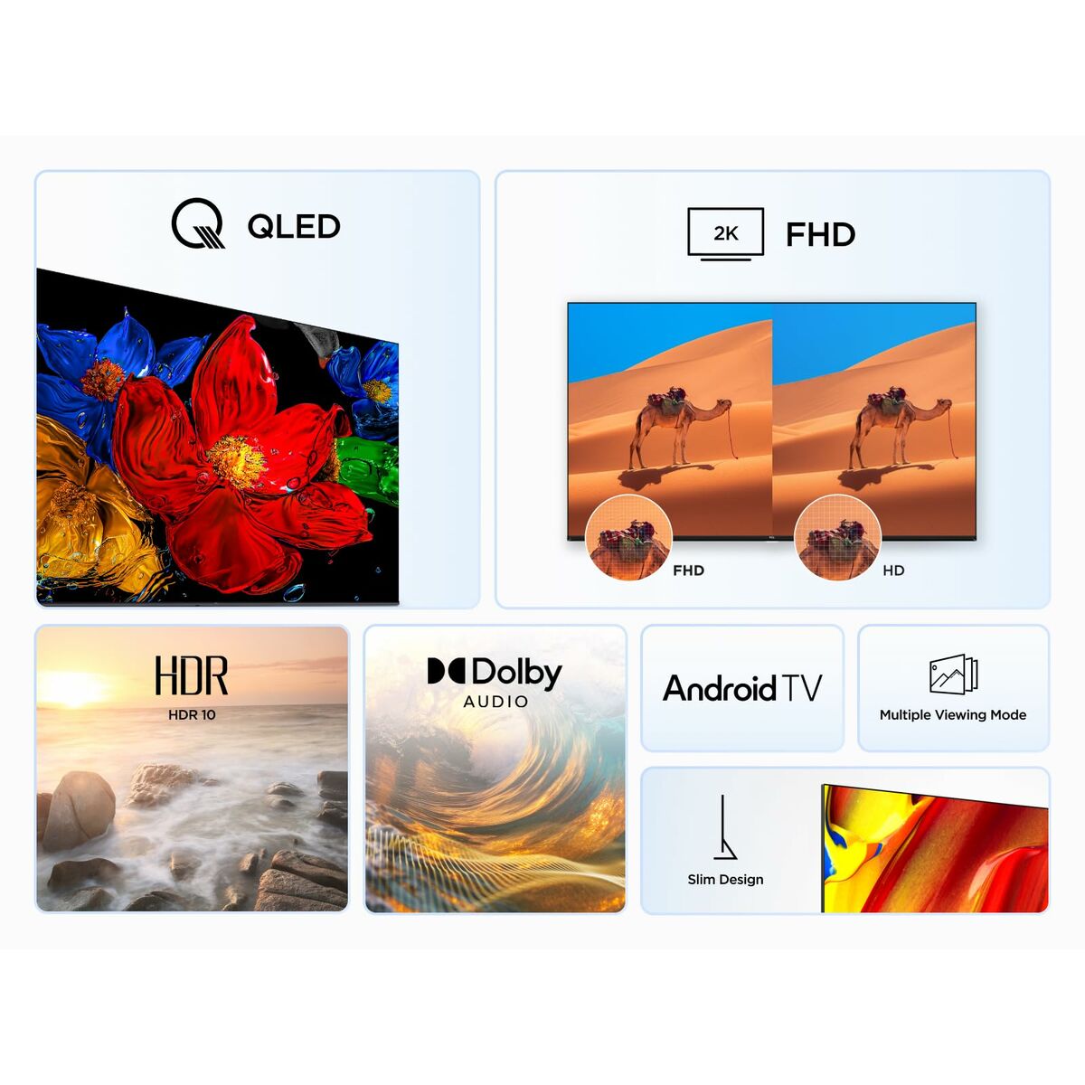 Afbeeldingen van Smart TV TCL 32V5C Full HD 32" HDR HDR10 QLED