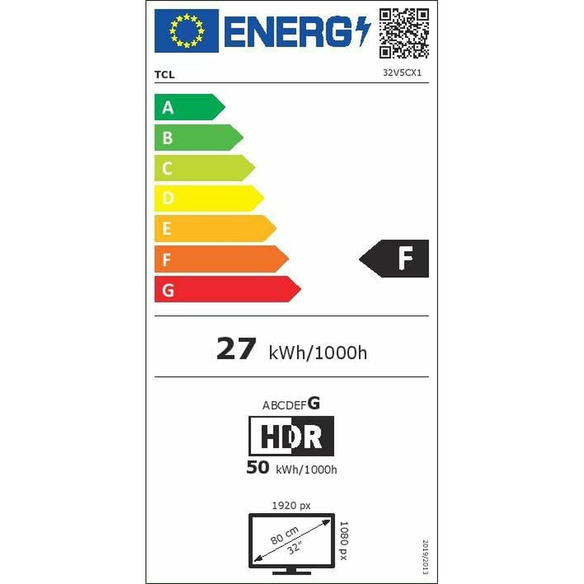 Smart TV TCL 32V5C Full HD 32" HDR HDR10 QLED