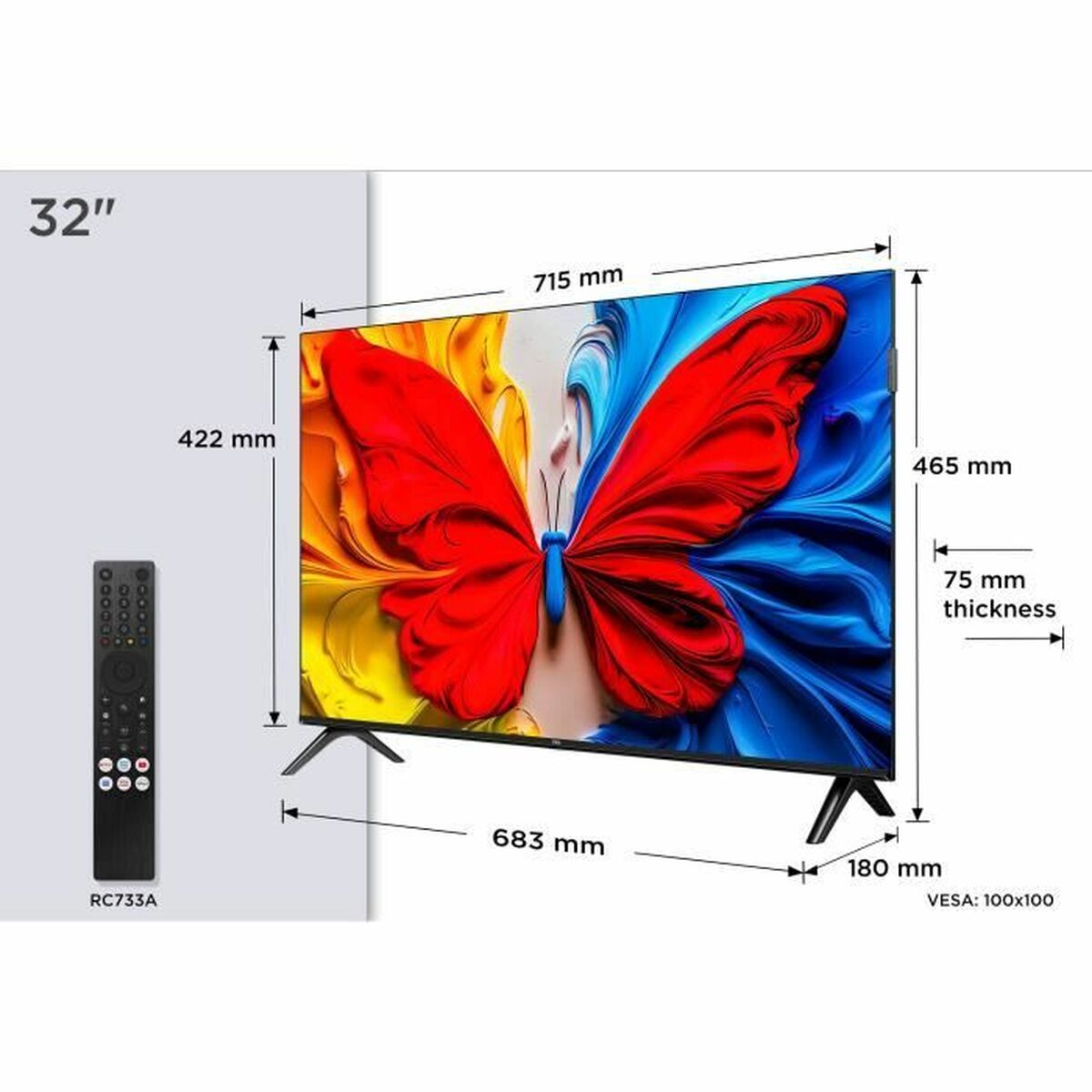 Afbeeldingen van Smart TV TCL TCL 32S51K Full HD FHD 32" QLED