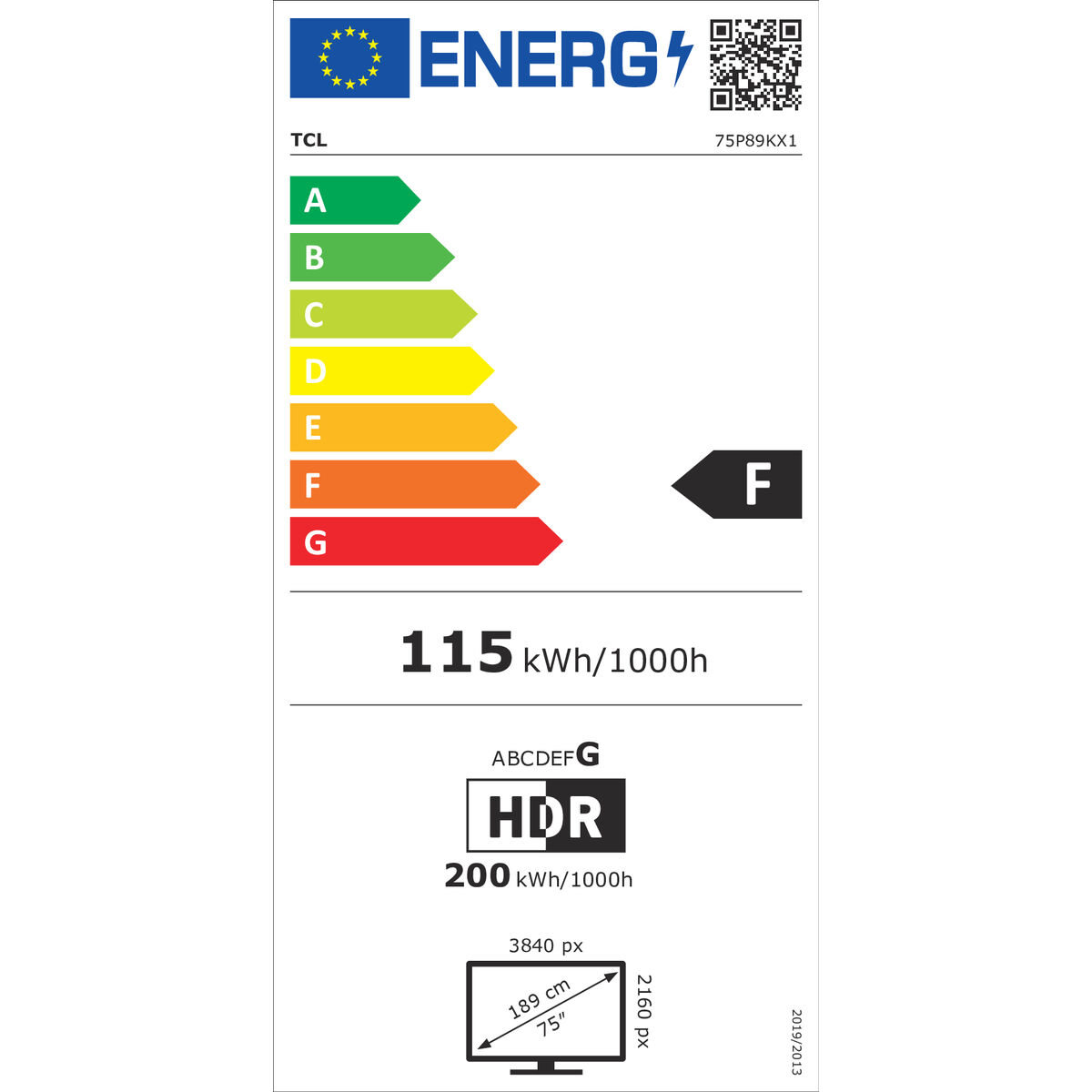 Afbeeldingen van Smart TV TCL 75P89K 75 75" 4K Ultra HD HDR QLED