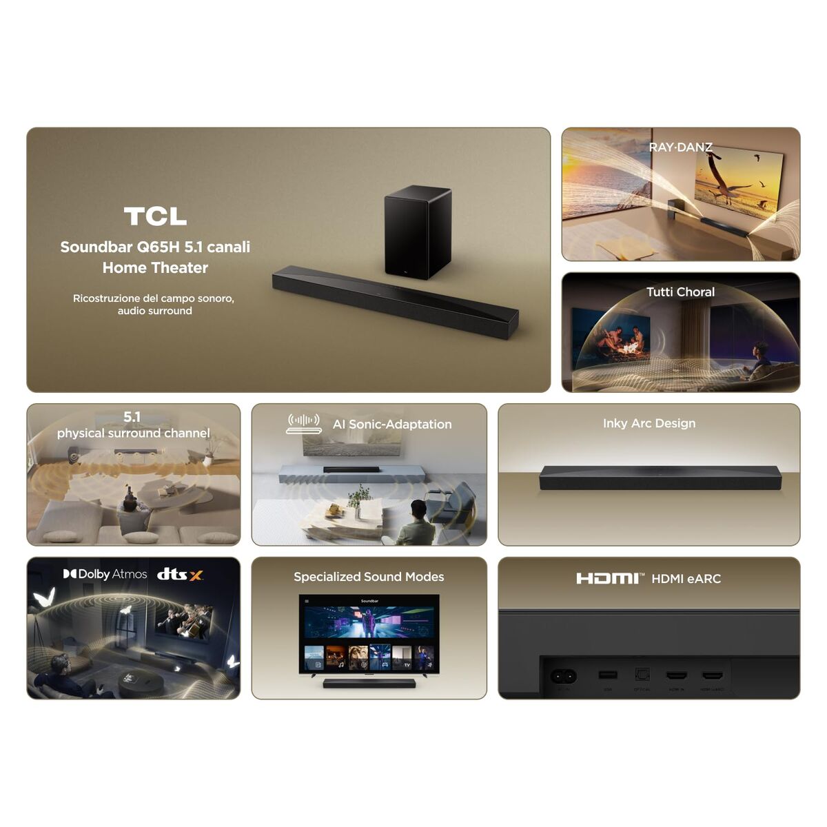 Image de Soundbar TCL Q65KH Black 500 W