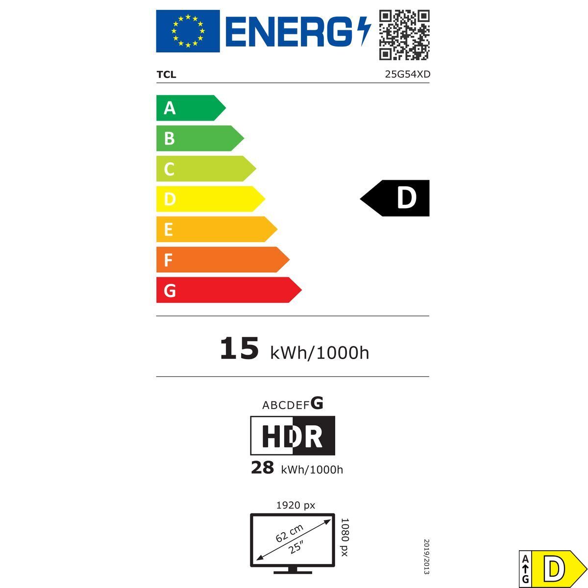 Picture of Monitor TCL 25G54 25" Full HD