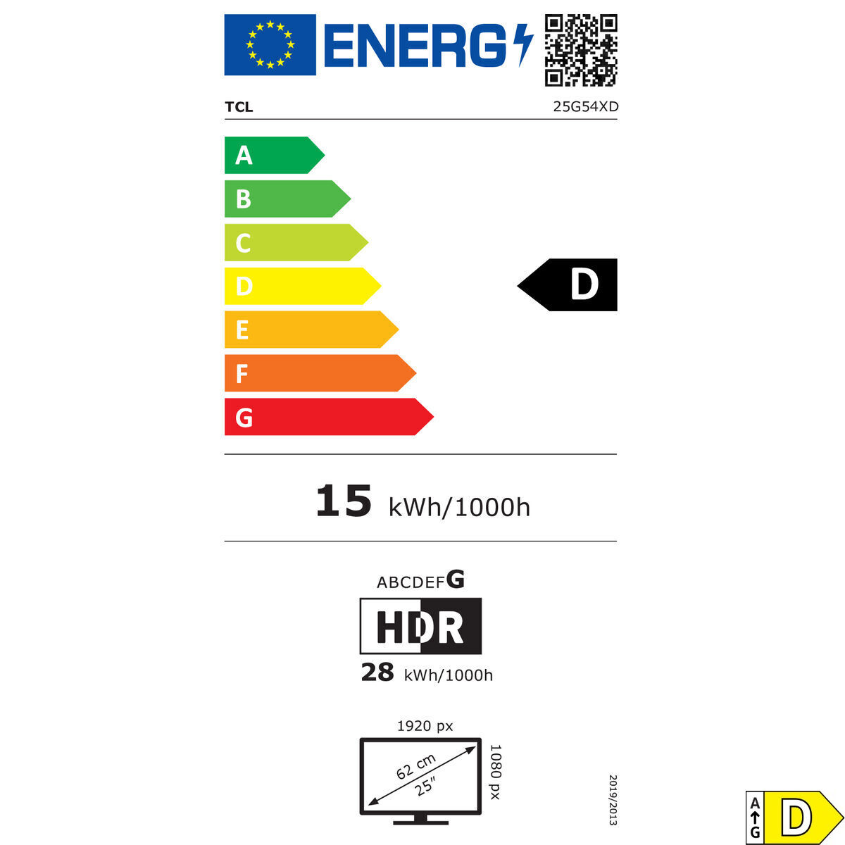 Picture of Monitor TCL 25G54 25" Full HD