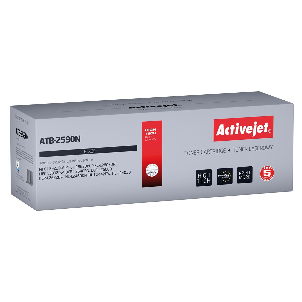 Retournez au bureau sans rien oublier ! Achetez Toner Activejet ATB-2590N Noir et faites envie à vos collègues! Type: TonerCompatibleCouleur: NoirTechnologie: LaserCompatible: BrotherCapacité: 1200 PagesTempérature approximative: -20º / 40º