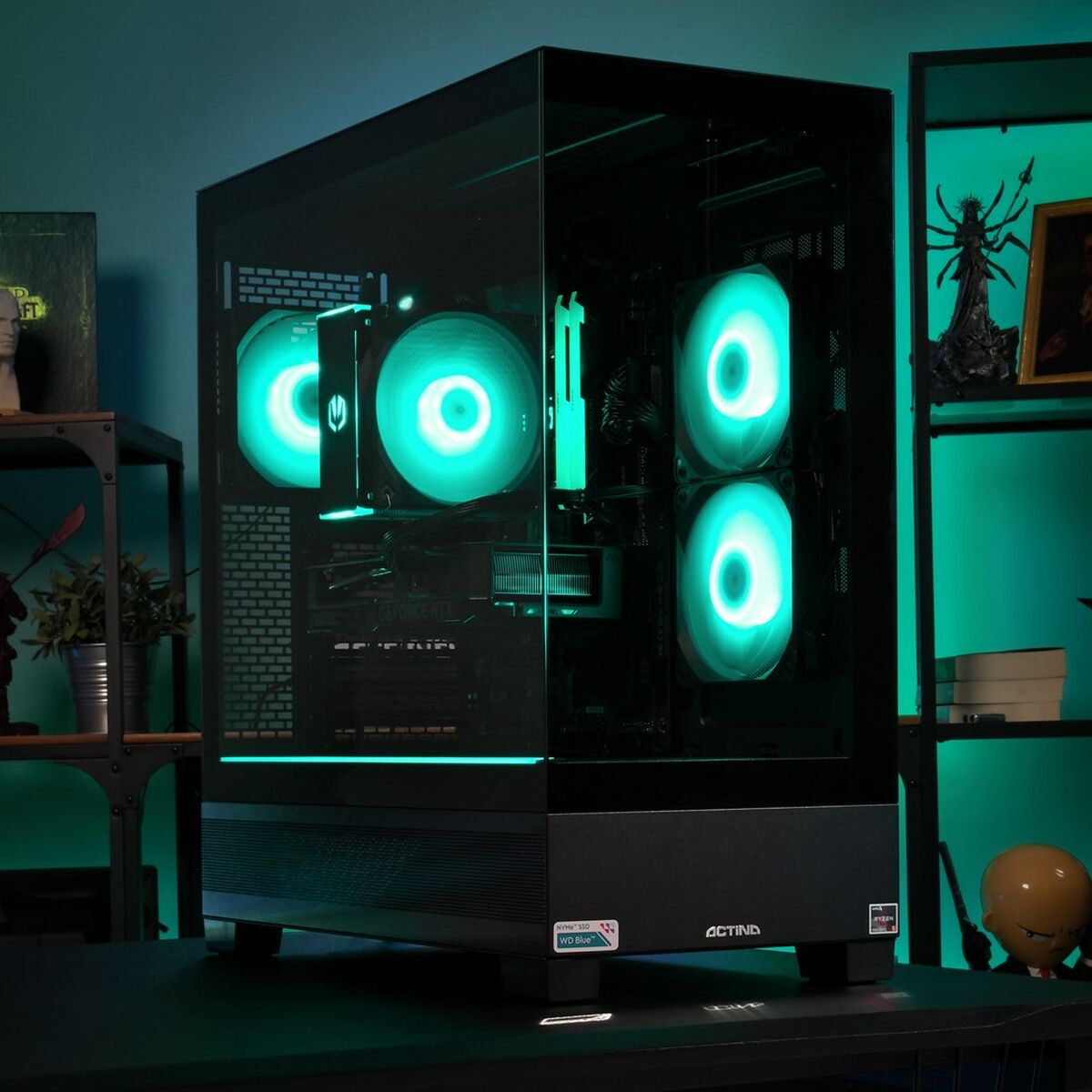 Afbeeldingen van Desktop PC Actina KOMACNGIP0015 AMD Ryzen 5 5600X 32 GB RAM 1 TB SSD AMD Radeon RX 6600