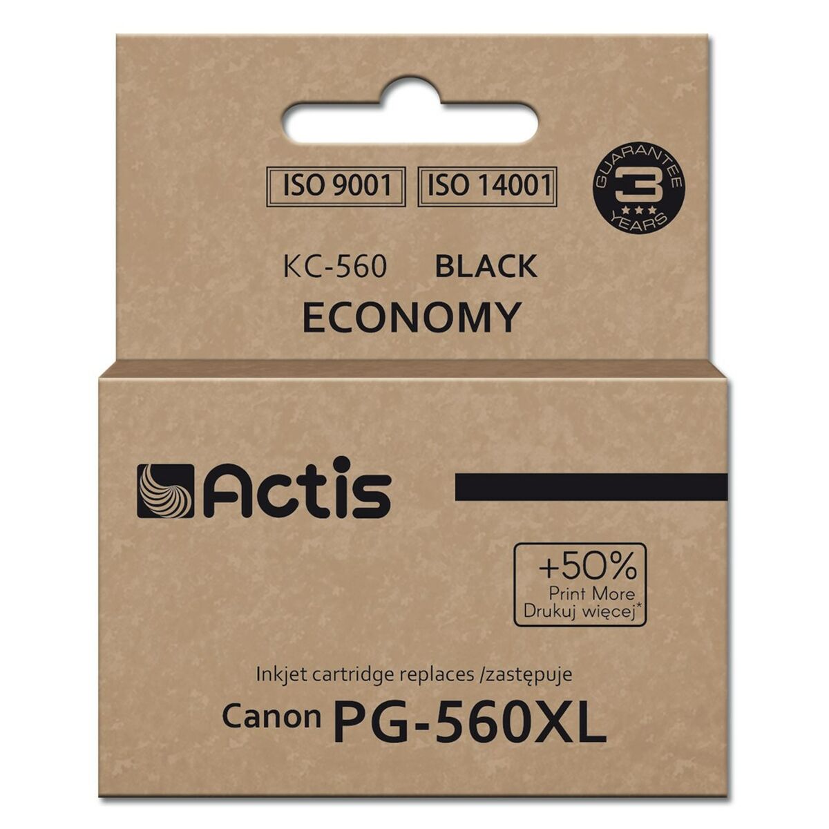Cartouche d'Encre Compatible Actis KC-560 Noir