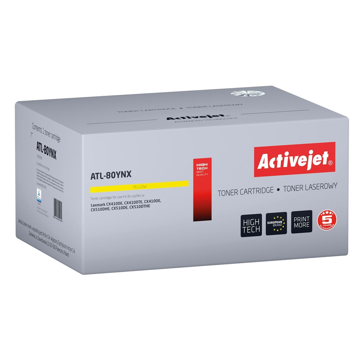 Toner Activejet ATL-80YNX Jaune