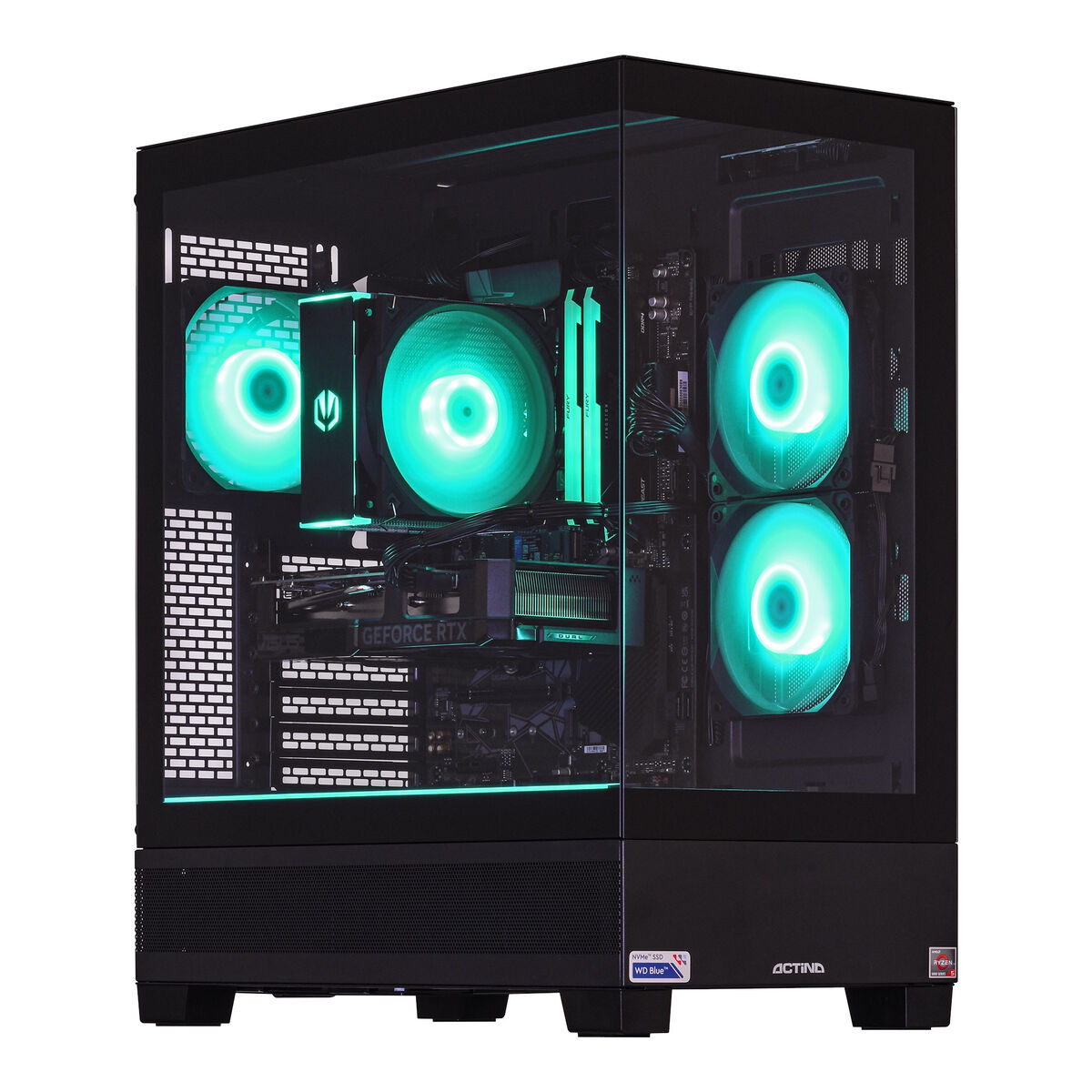 Afbeeldingen van Desktop PC Actina KOMACNGIP0365 AMD Ryzen 5 5600X 32 GB RAM 1 TB SSD geforce rtx 5060