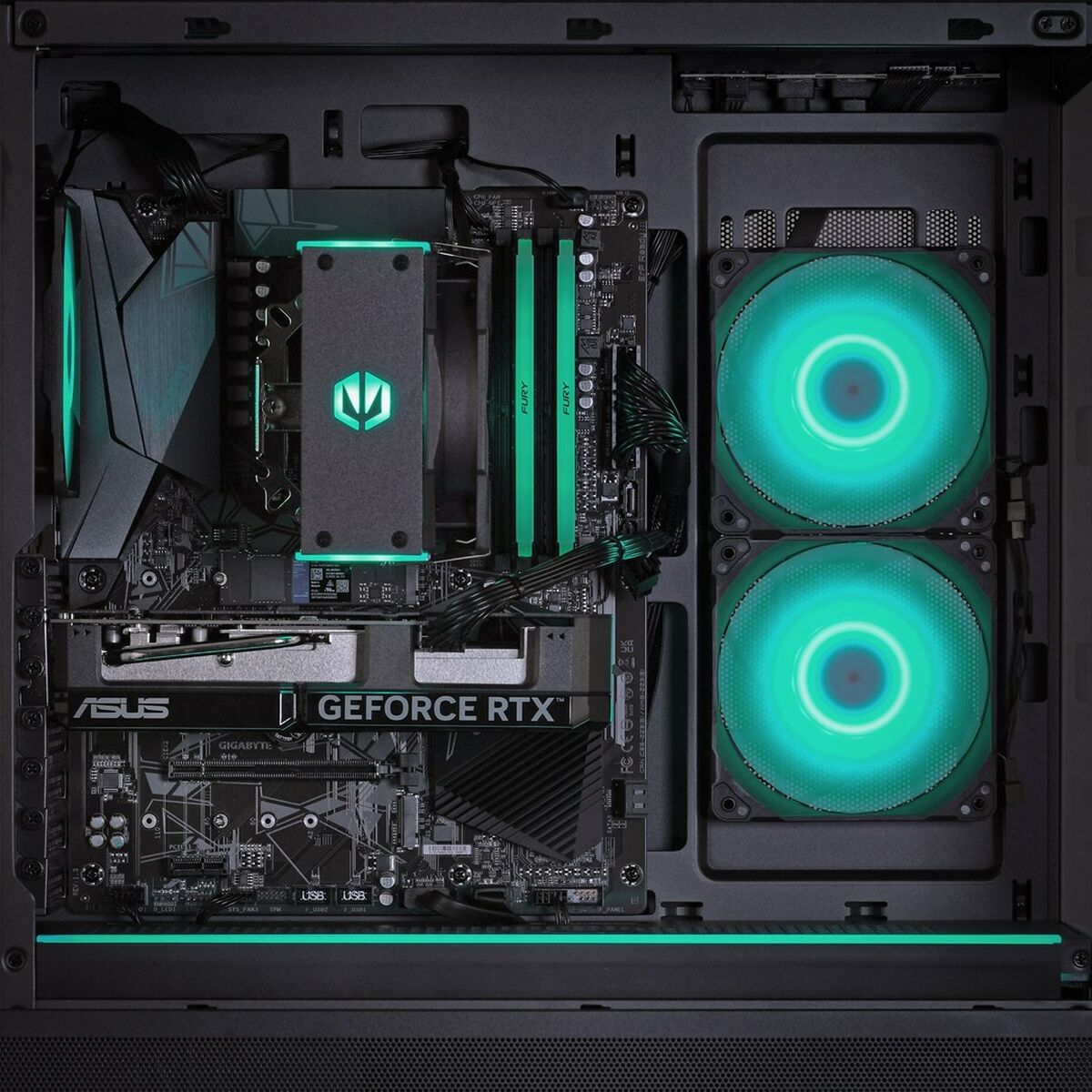 Afbeeldingen van Desktop PC Actina KOMACNGIP0372 Intel Core i7-8700 AMD Ryzen 7 8700F 32 GB RAM 1 TB SSD geforce rtx 5060