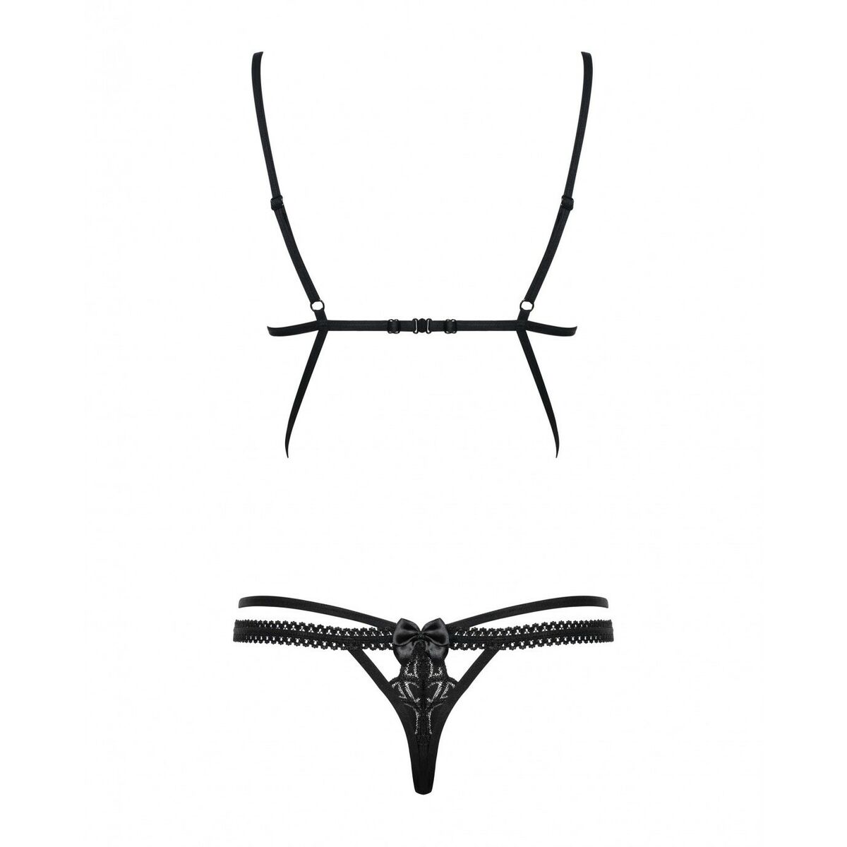 Underwear Set Obsessive Wonderia teddy Black S/M