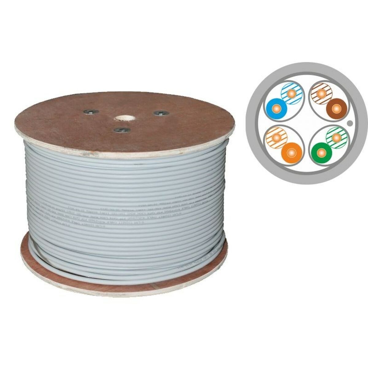 Άκαμπτο Καλώδιο Δικτύου FTP Κατηγορίας 6 Alantec KIFF6ALSOH500D Γκρι 500 m