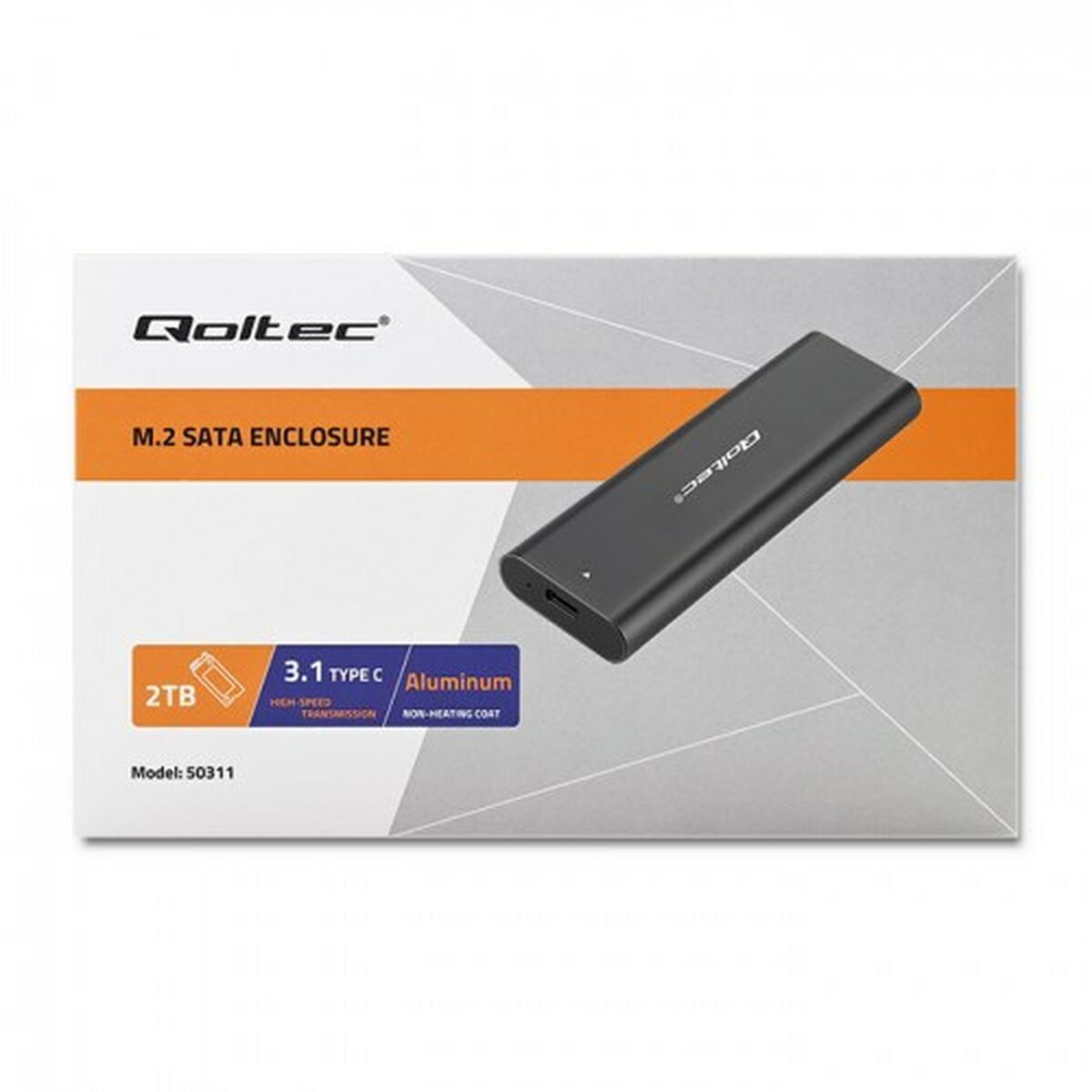 Afbeeldingen van External Box Qoltec 50311 Black