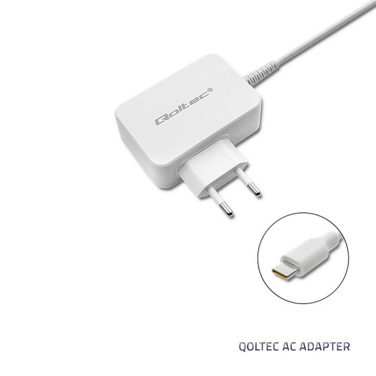 Adaptateur de courant Qoltec 51039 65 W