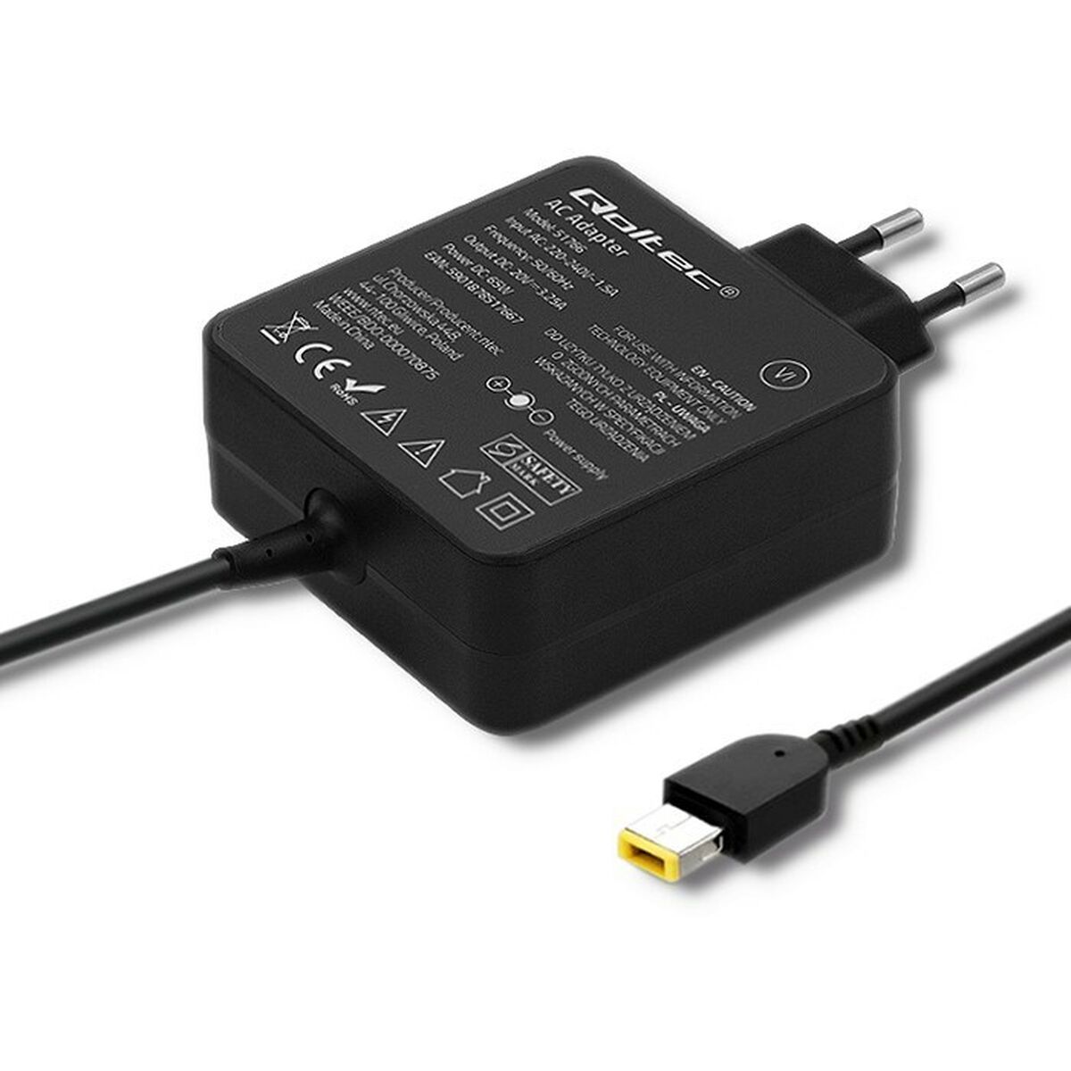 Afbeeldingen van Laptop Charger Qoltec 51766 65 W