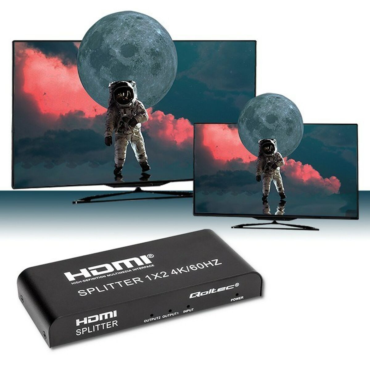 Afbeeldingen van HDMI switch Qoltec 51797 Black