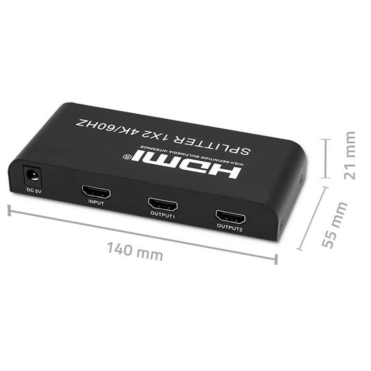 Afbeeldingen van HDMI switch Qoltec 51797 Black