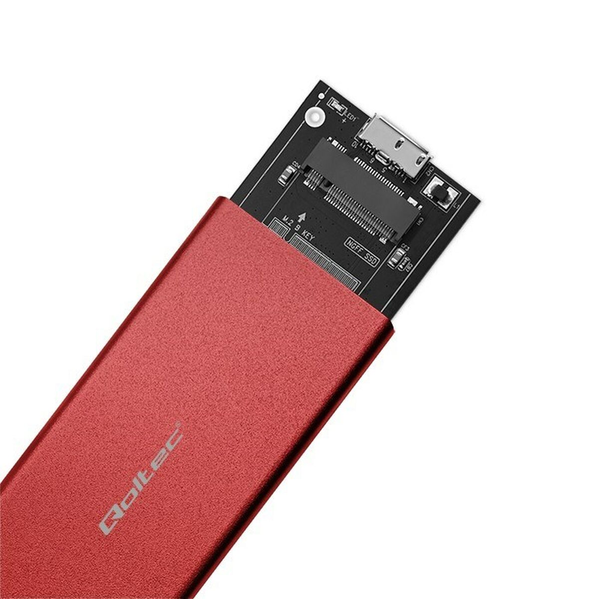 Afbeeldingen van External Box Qoltec 51831 Red
