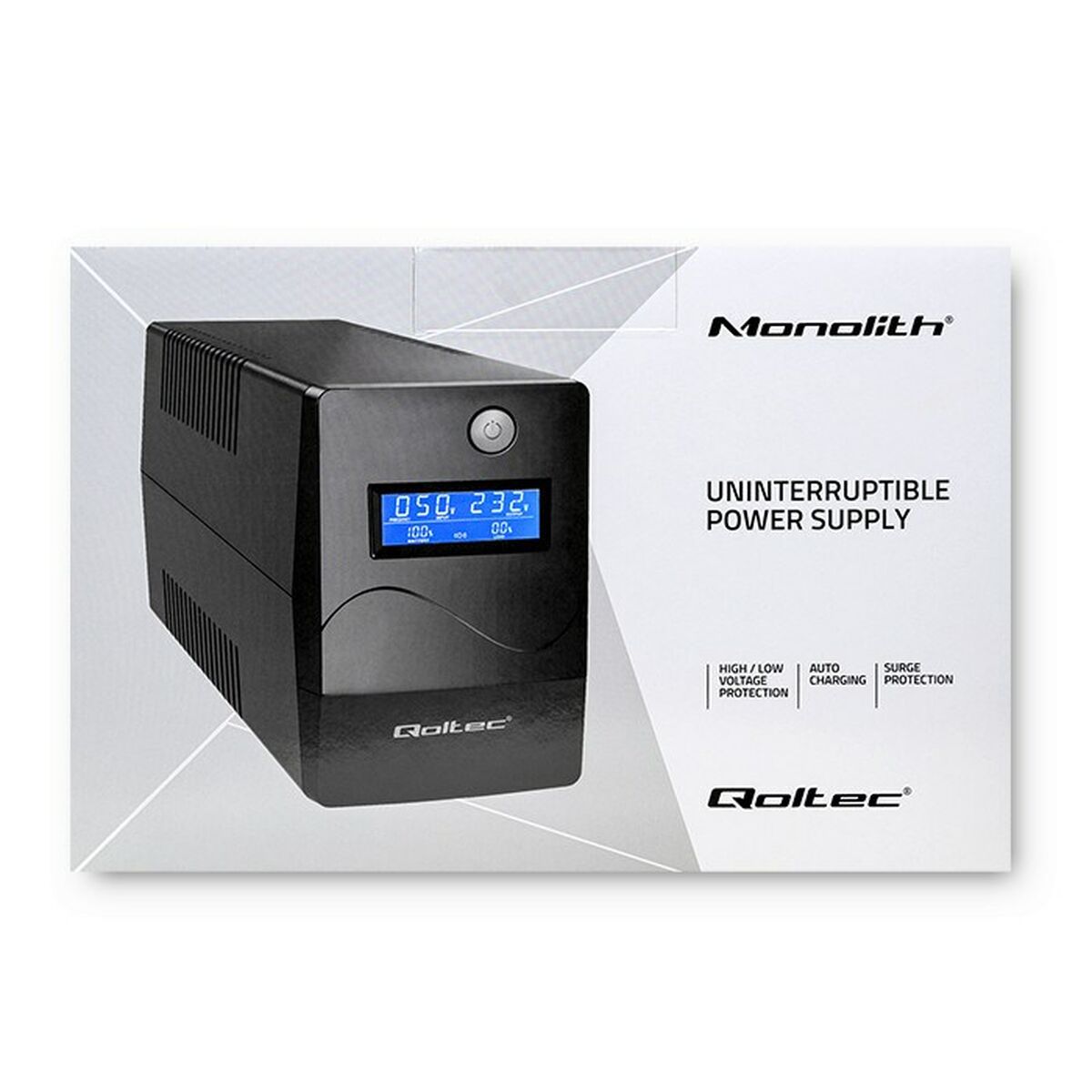 Afbeeldingen van Uninterruptible Power Supply System Interactive UPS Qoltec 53977 240 W