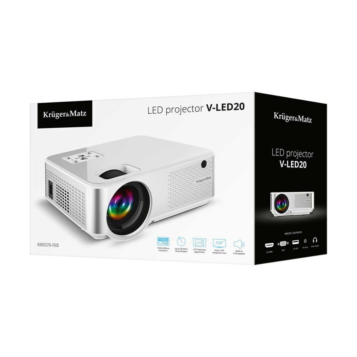 Projecteur Kruger & Matz KM0370-FHD
