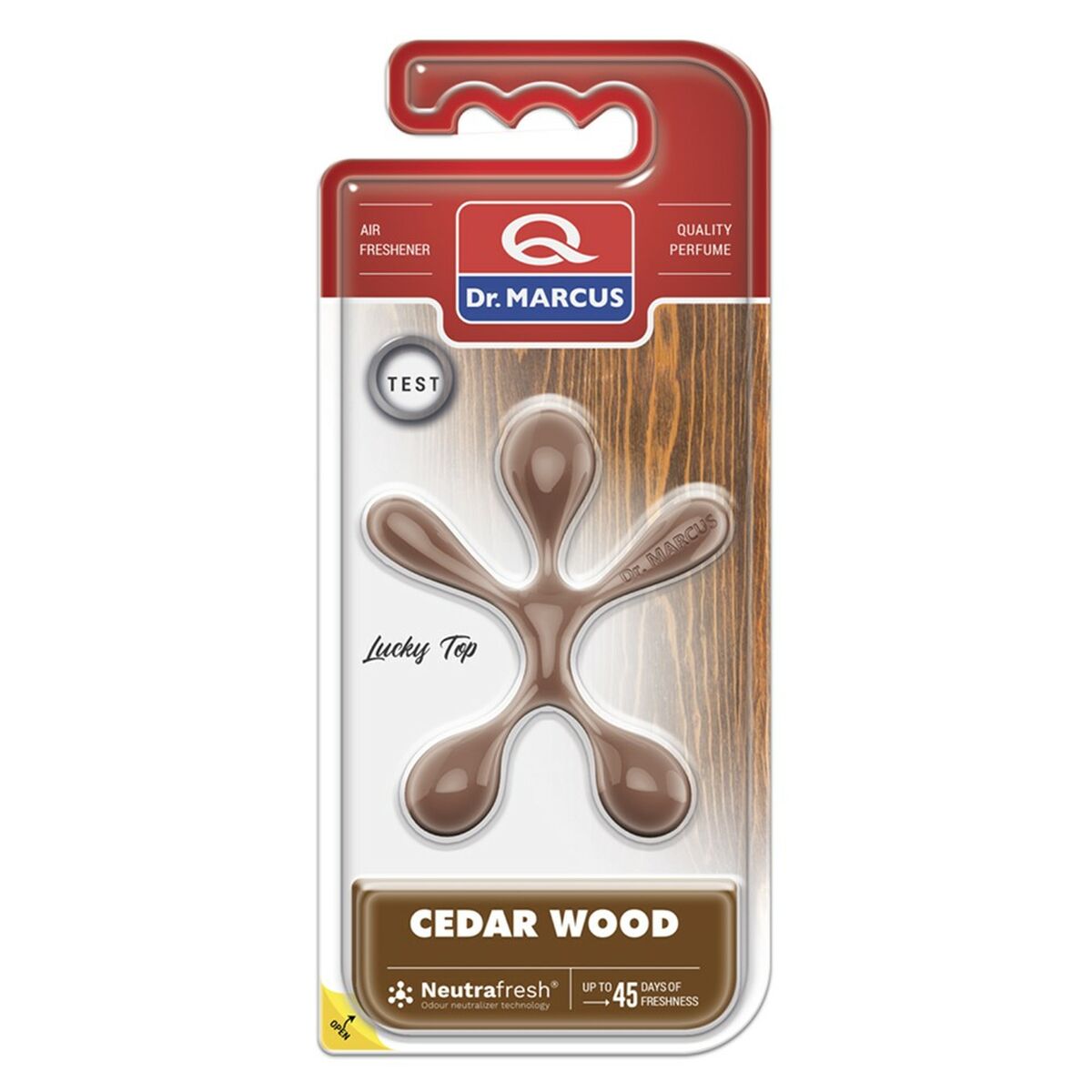 Car Air Freshener Dr Marcus Lucky Top Cedarwood Plastic Fragrance Pendant (12 Units)