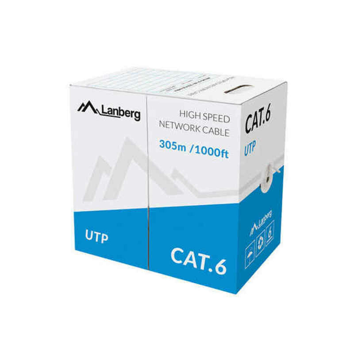 Picture of UTP Category 6 Rigid Network Cable Lanberg LCU6-10CC-0305-S 305 m Grey