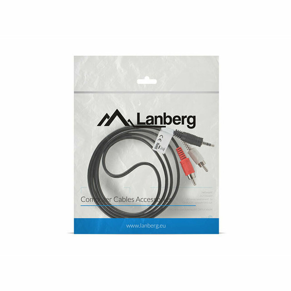 Câble jack Lanberg CA-MJRC-10CC-0015-BK 1,5 m
