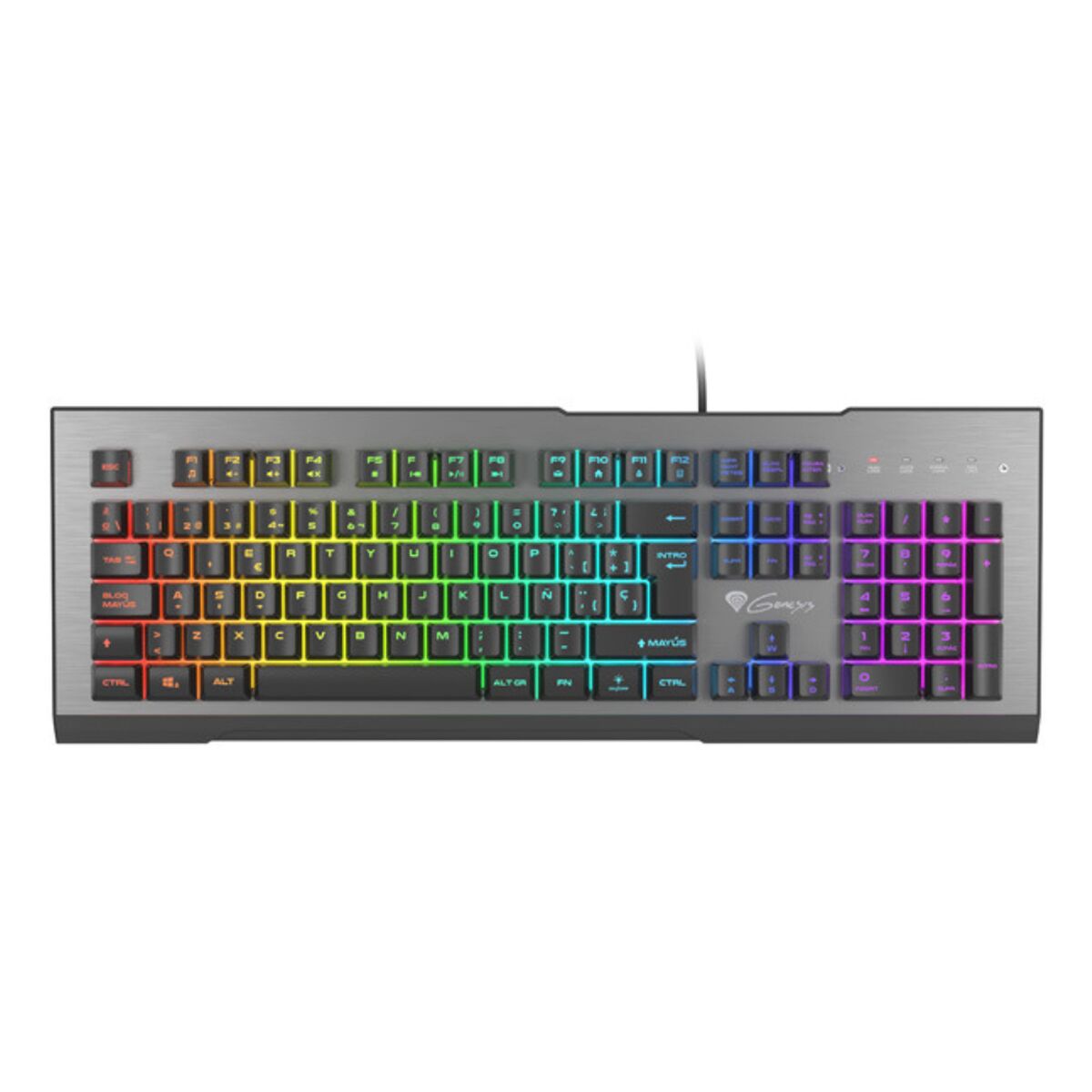 Afbeeldingen van Gaming Keyboard Genesis NKG-1621 Black Aluminium Spanish Qwerty