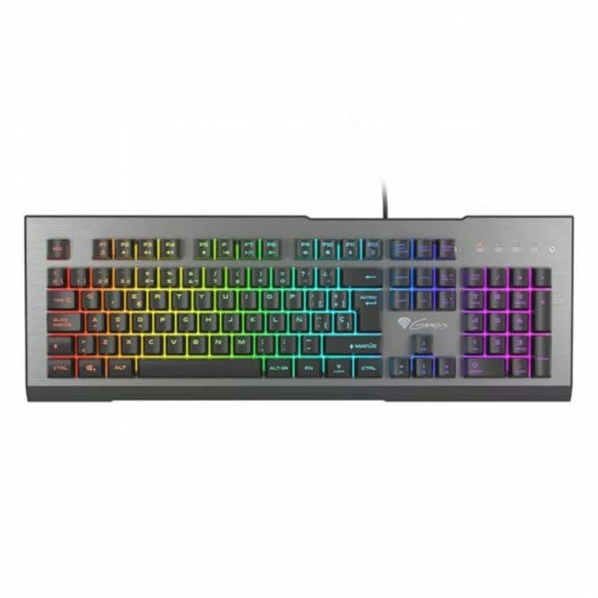 Afbeeldingen van Gaming Keyboard Genesis NKG-1621 Black Aluminium Spanish Qwerty